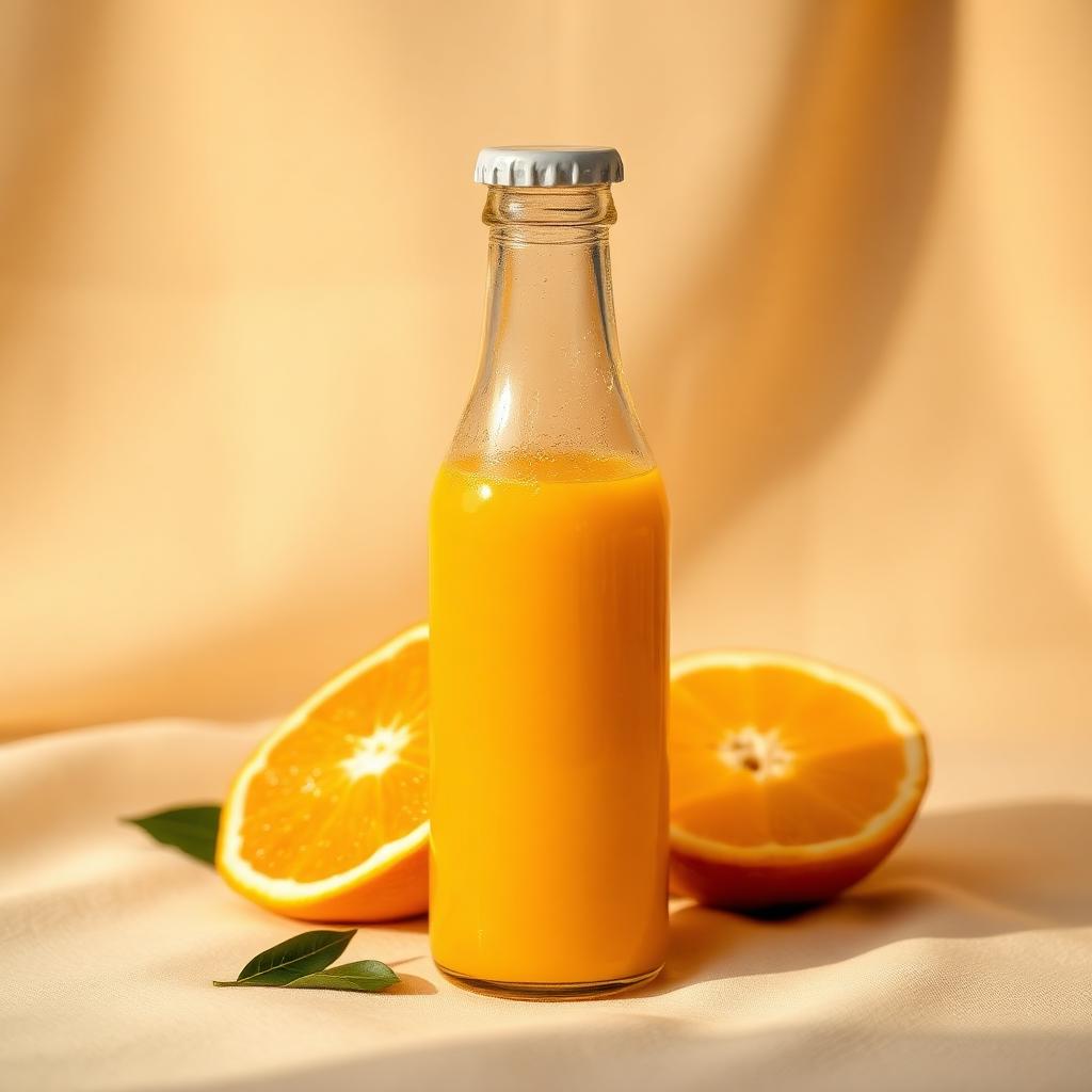 Small 120ml bottle of fresh juice