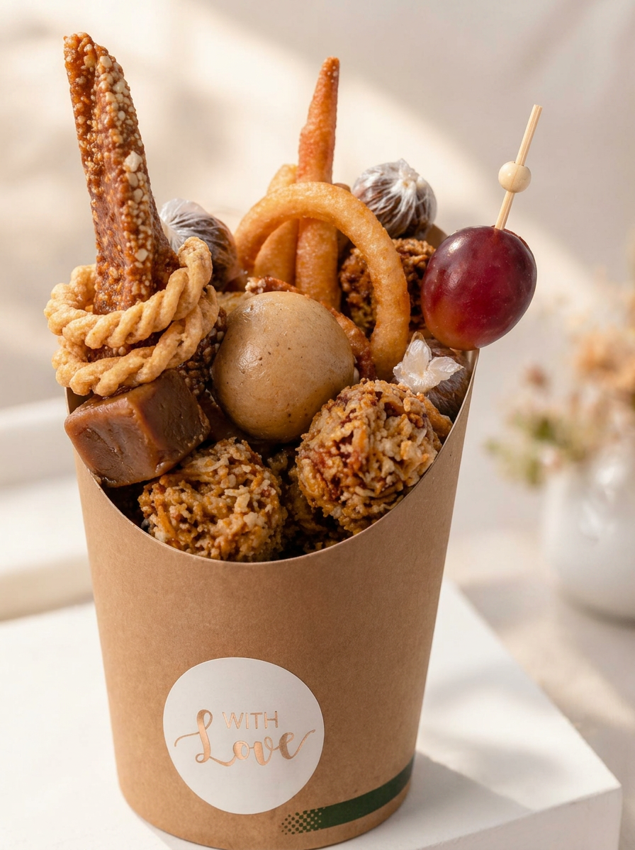 Mini Nostalgique taste box with assorted nostalgic treats